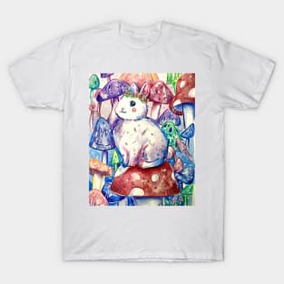 Mushroom Forest Bunny T-Shirt